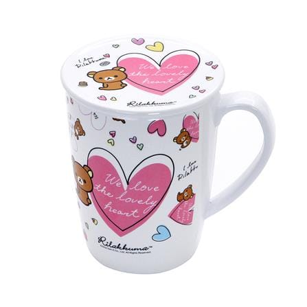 ถ้วยหูเมลามีนพร้อมฝา 450 มล. SUPERWARE RILAKKUMA LOVELY HEART_0