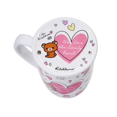 ถ้วยหูเมลามีนพร้อมฝา 450 มล. SUPERWARE RILAKKUMA LOVELY HEART_3