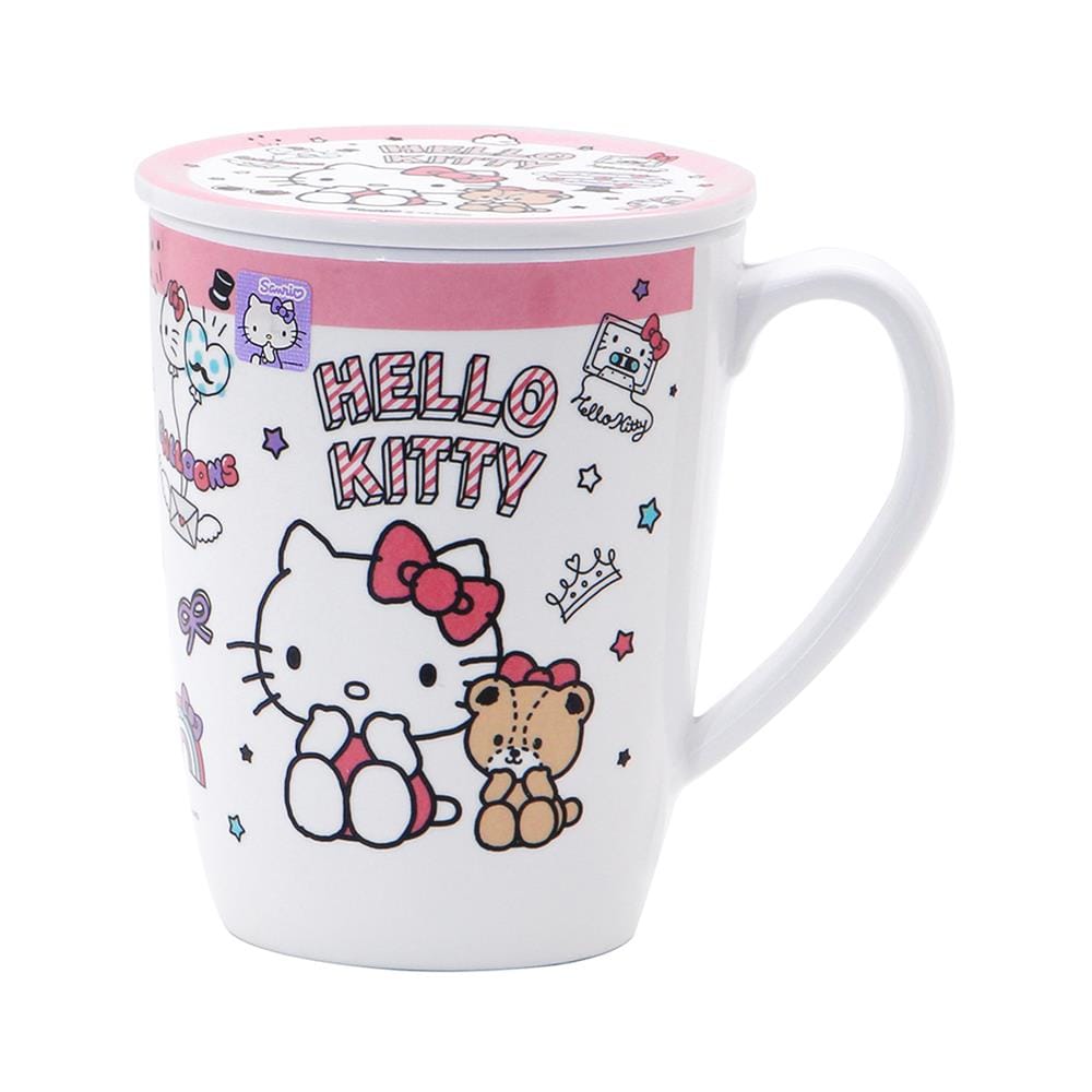 ถ้วยหูเมลามีนพร้อมฝา 450 มล. SUPERWARE KITTY DREAM