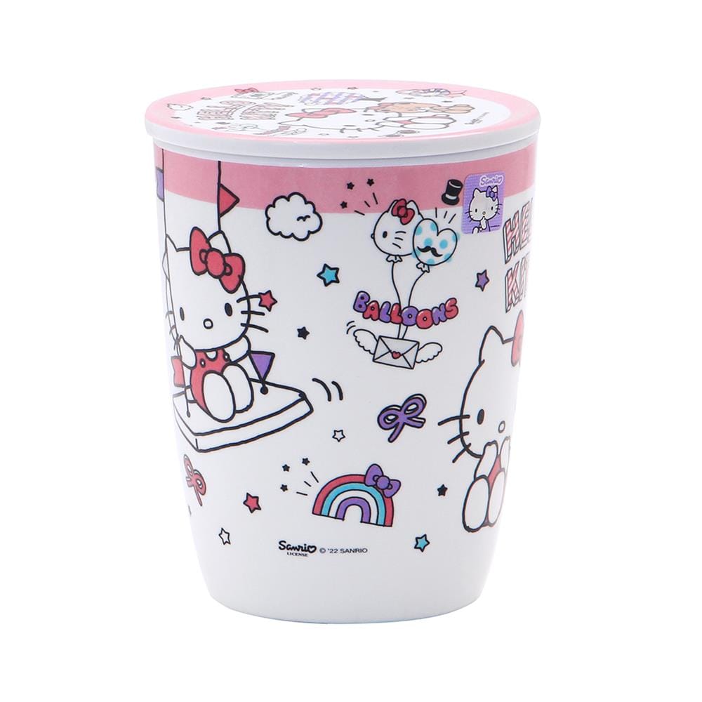 ถ้วยหูเมลามีนพร้อมฝา 450 มล. SUPERWARE KITTY DREAM