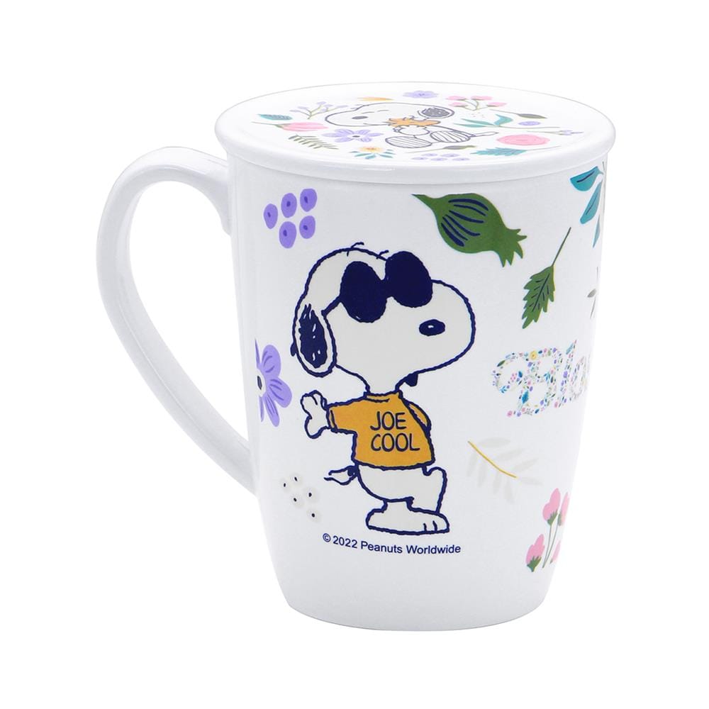 ถ้วยหูเมลามีนพร้อมฝา 450 มล. SUPERWARE SNOOPY BLOSSOM