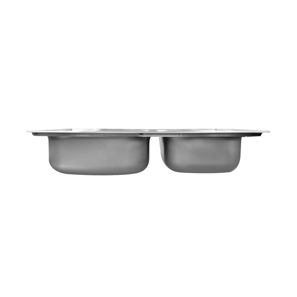 ซิงค์ฝัง 2 หลุม FRANKE LNX 620-40-28 สีเงิน