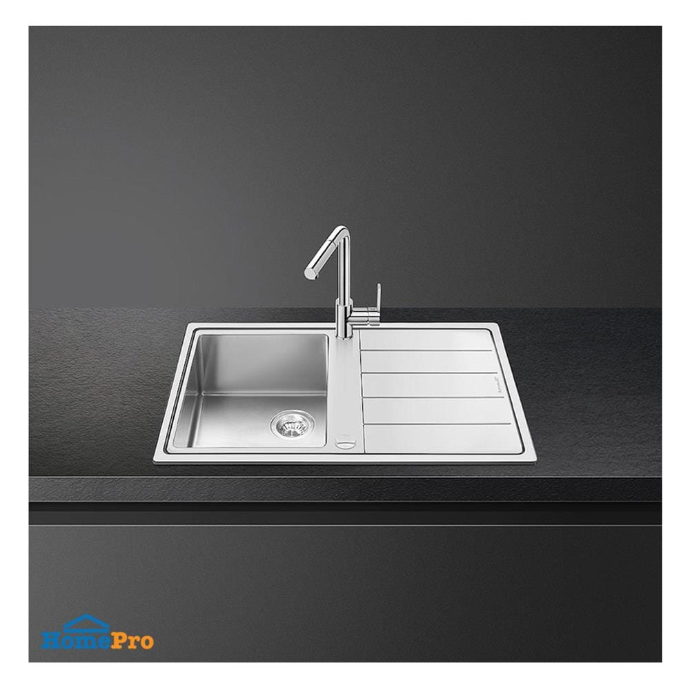 ซิงค์ฝัง 1 หลุม 1 ที่พัก SMEG LD861D-2 สีเงิน