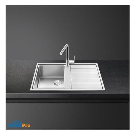 ซิงค์ฝัง 1 หลุม 1 ที่พัก SMEG LD861D-2 สีเงิน_2