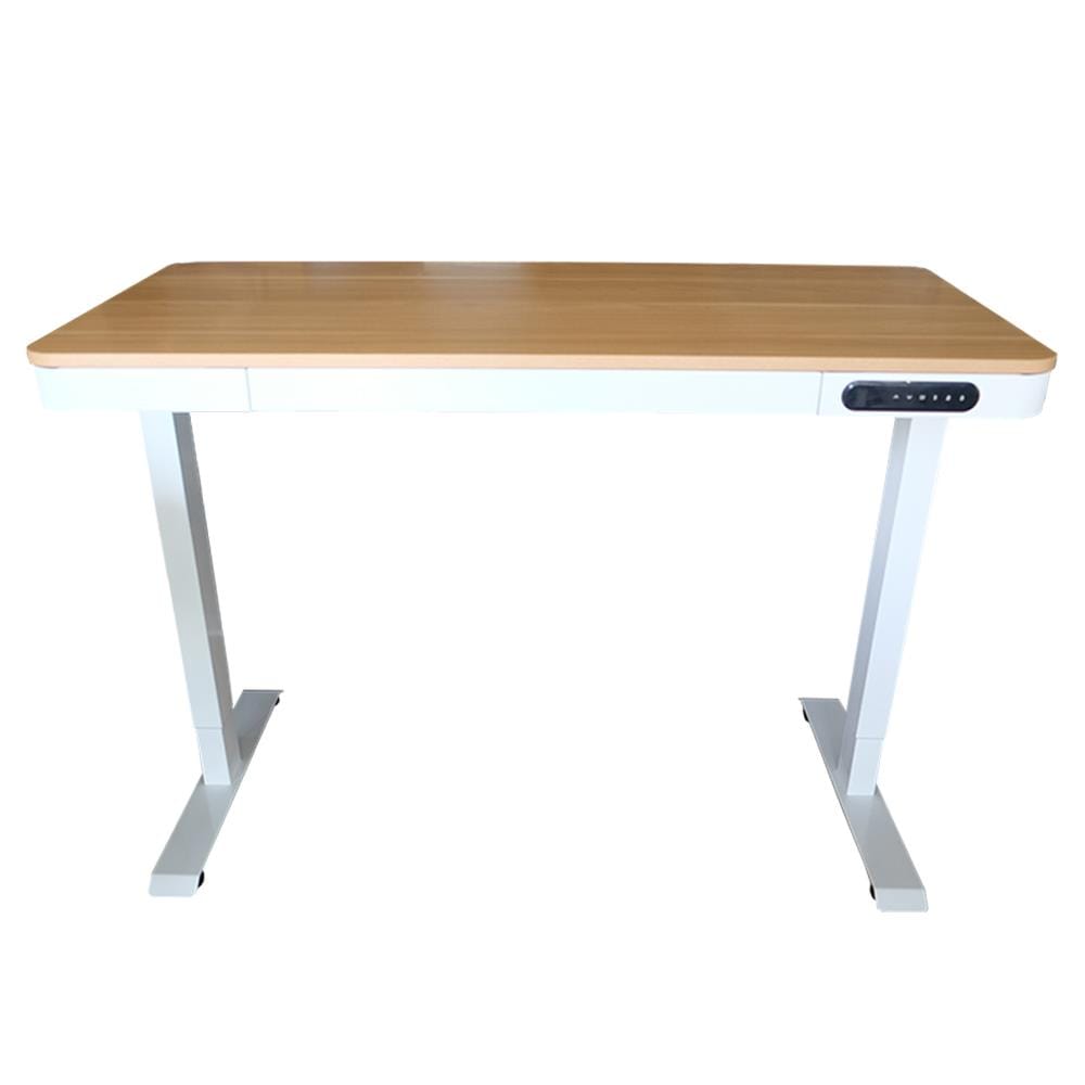 โต๊ะปรับระดับไฟฟ้า DESKSPACE DESK3 120 ซม. สีโอ๊ค/ขาว