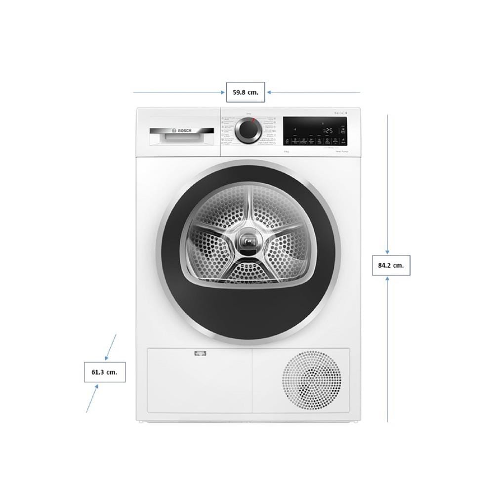 เครื่องอบผ้าฝาหน้า BOSCH WQG24200TH 9 กก. PUMP