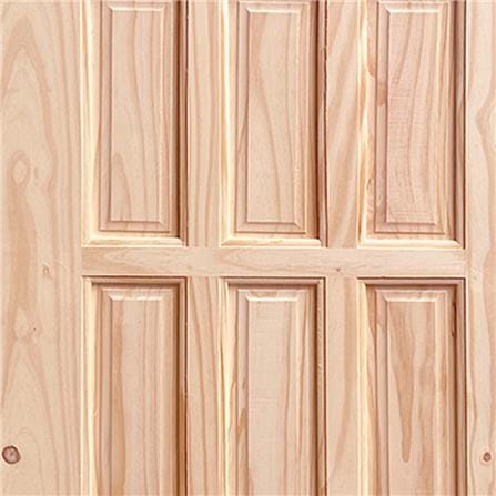 ประตูไม้สนนิวซีแลนด์ MODERN DOORS CE-121 ลวดลาย 80X200 ซม. สีธรรมชาติ ไม่เจาะลูกบิด_1
