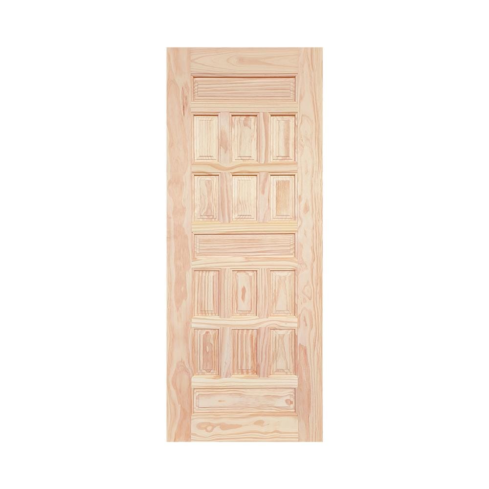 ประตูไม้ดูริโอ ไม่เจาะลูกบิด MODERN DOORS CE 122 80x200 ซม. สีธรรมชาติ
