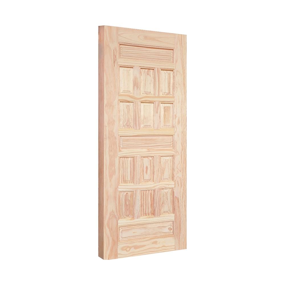 ประตูไม้ดูริโอ ไม่เจาะลูกบิด MODERN DOORS CE 122 80x200 ซม. สีธรรมชาติ