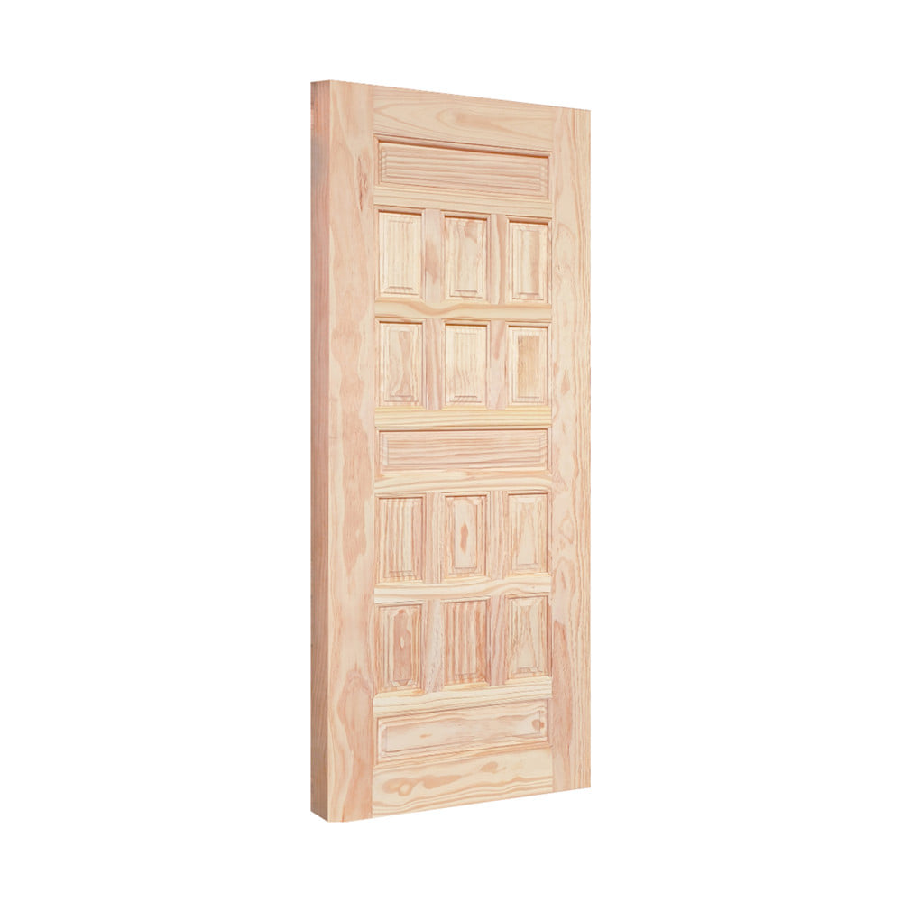 ประตูไม้สน ไม่เจาะลูกบิด MODERN DOORS CE-122 80x200 ซม. สีธรรมชาติ