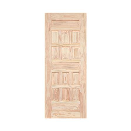 ประตูไม้ดูริโอ ไม่เจาะลูกบิด MODERN DOORS CE 122 80x200 ซม. สีธรรมชาติ_0