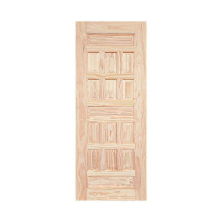 ประตูไม้สน ไม่เจาะลูกบิด MODERN DOORS CE-122 80x200 ซม. สีธรรมชาติ_0