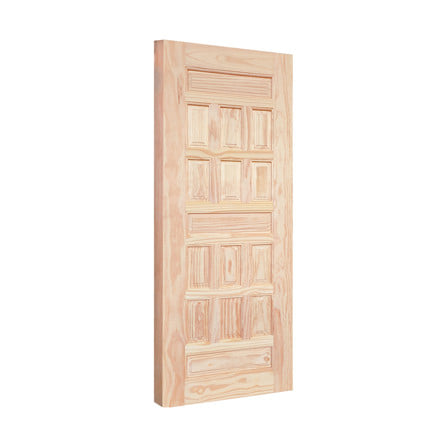 ประตูไม้สน ไม่เจาะลูกบิด MODERN DOORS CE-122 80x200 ซม. สีธรรมชาติ_1
