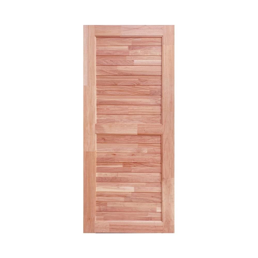 ประตูไม้ดูริโอ ไม่เจาะลูกบิด MODERN DOORS CE-25 90x200 ซม. สีธรรมชาติ