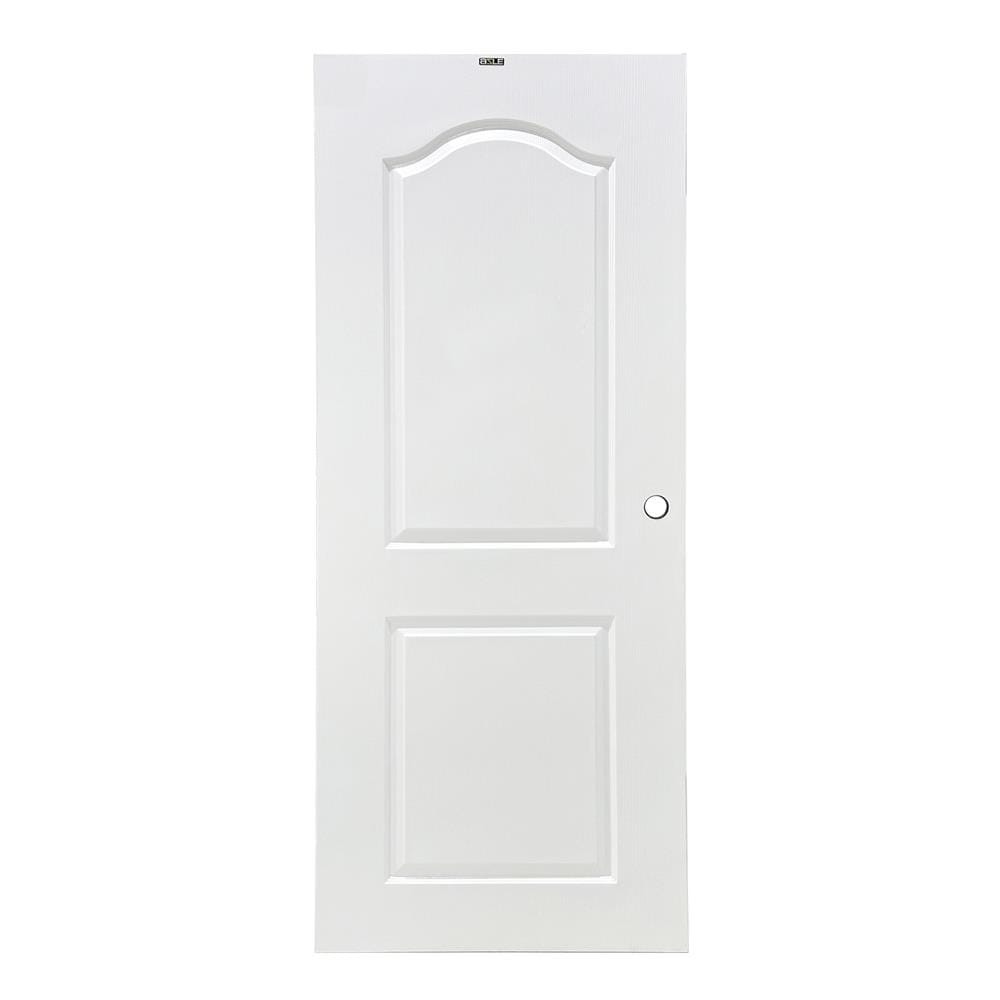 ประตูภายนอก UPVC AZLE L-85 80X200 ซม. สีขาว เจาะลูกบิด