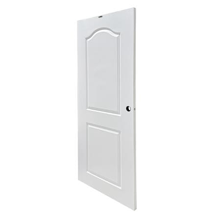 ประตูภายนอก UPVC AZLE L-85 80X200 ซม. สีขาว เจาะลูกบิด_1