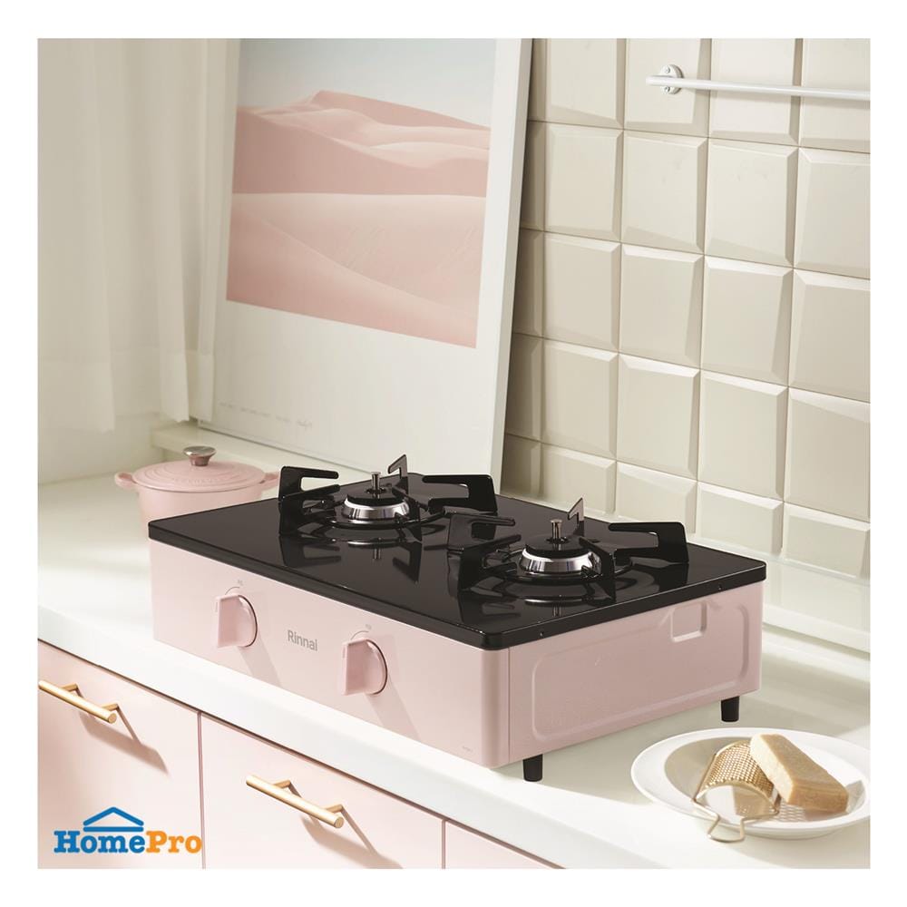 เตาแก๊สตั้งโต๊ะ 2 หัวแก๊ส RINNAI BT62FJ