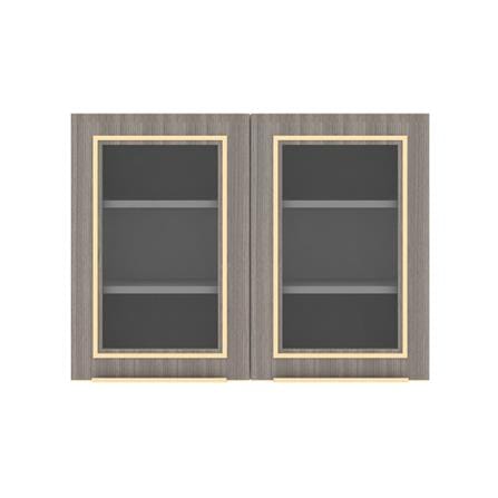 ตู้แขวนคู่บานกระจก STARMARK KYLIE 80x60 ซม. V1 สีโอ๊ก_0