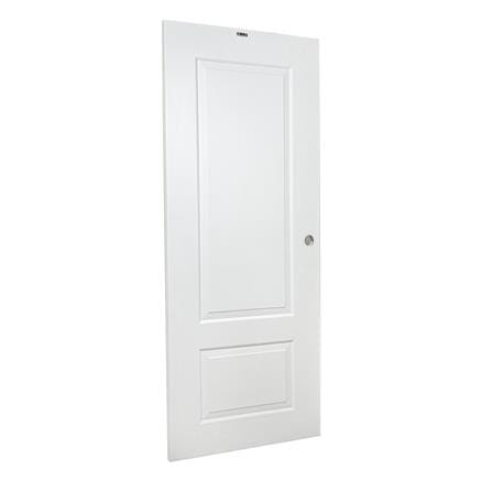 ประตูภายนอก UPVC เจาะลูกบิด AZLE PZ N2 80x200 ซม. สีขาว_1