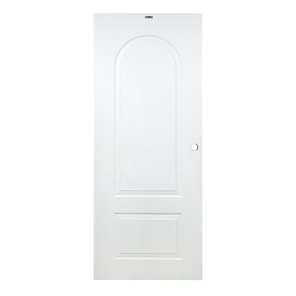 ประตูภายนอก UPVC เจาะลูกบิด AZLE PZ N1 80x200 ซม. สีขาว