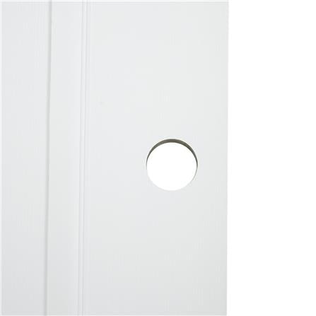 ประตูภายนอก UPVC เจาะลูกบิด AZLE PZ N1 80x200 ซม. สีขาว_2