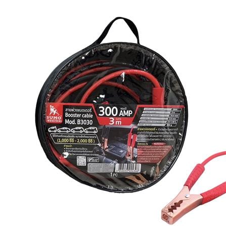 สายพ่วงแบตเตอรี่รถยนต์ SUMO B3030 300 แอมป์ 3 เมตร_0