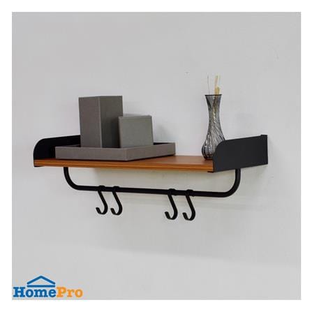 ชั้นติดผนังพร้อมขอแขวน STACKO FLEXI 60x20x20 ซม. สีเทา_2