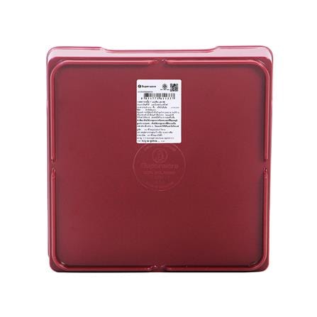 ถาดอาหารเมลามีน SUPERWARE 7 นิ้ว สีแดง_2