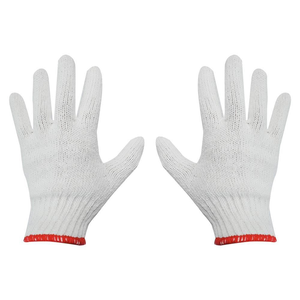 ถุงมือทอ DEXZON 6 ขีด 10 โหล/แพ็ก สีขาว