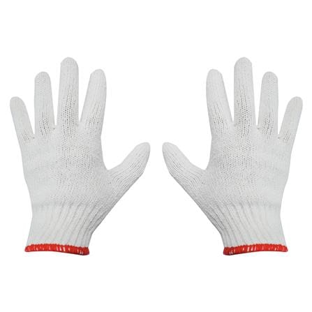 ถุงมือทอ DEXZON 6 ขีด 10 โหล/แพ็ก สีขาว_0