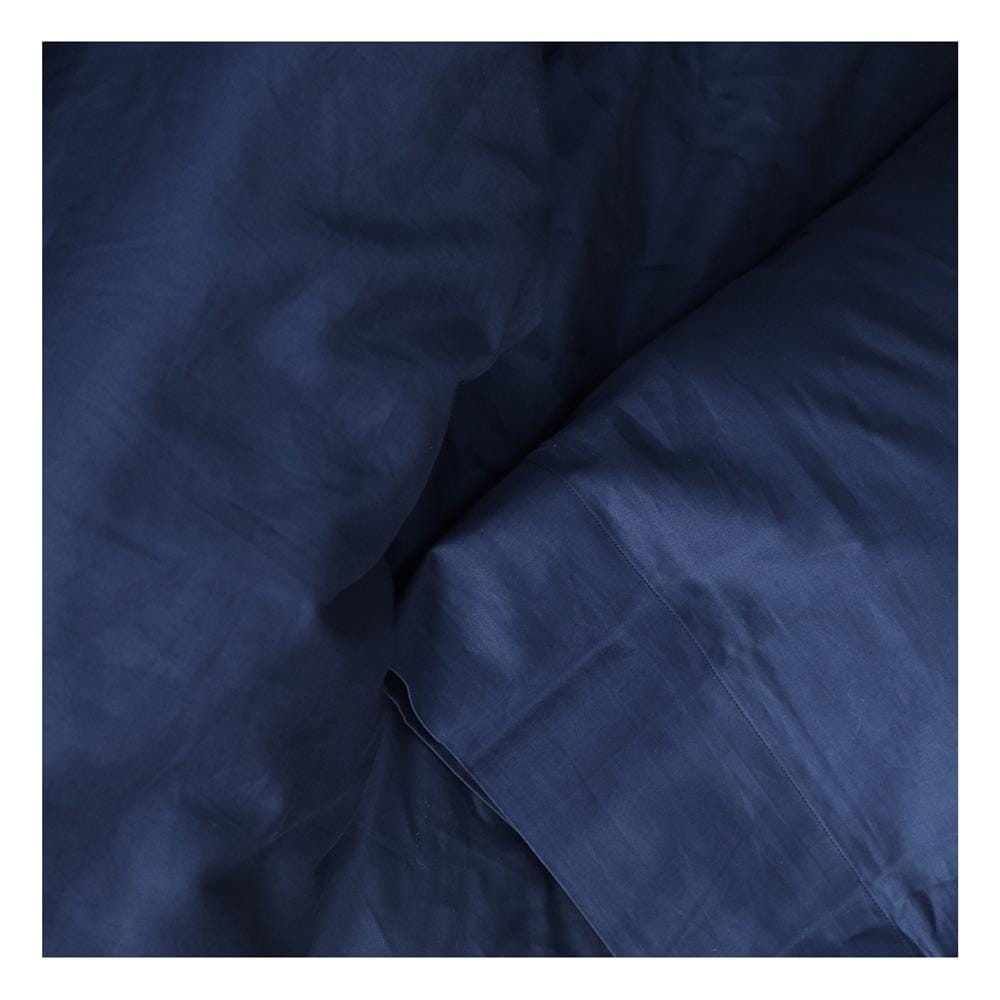 ชุดผ้าปูที่นอน 6 ฟุต 3 ชิ้น BENEATH NAVY BLUE สีน้ำเงินเข้ม
