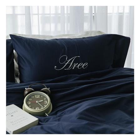 ชุดผ้าปูที่นอน 6 ฟุต 3 ชิ้น BENEATH NAVY BLUE สีน้ำเงินเข้ม_2