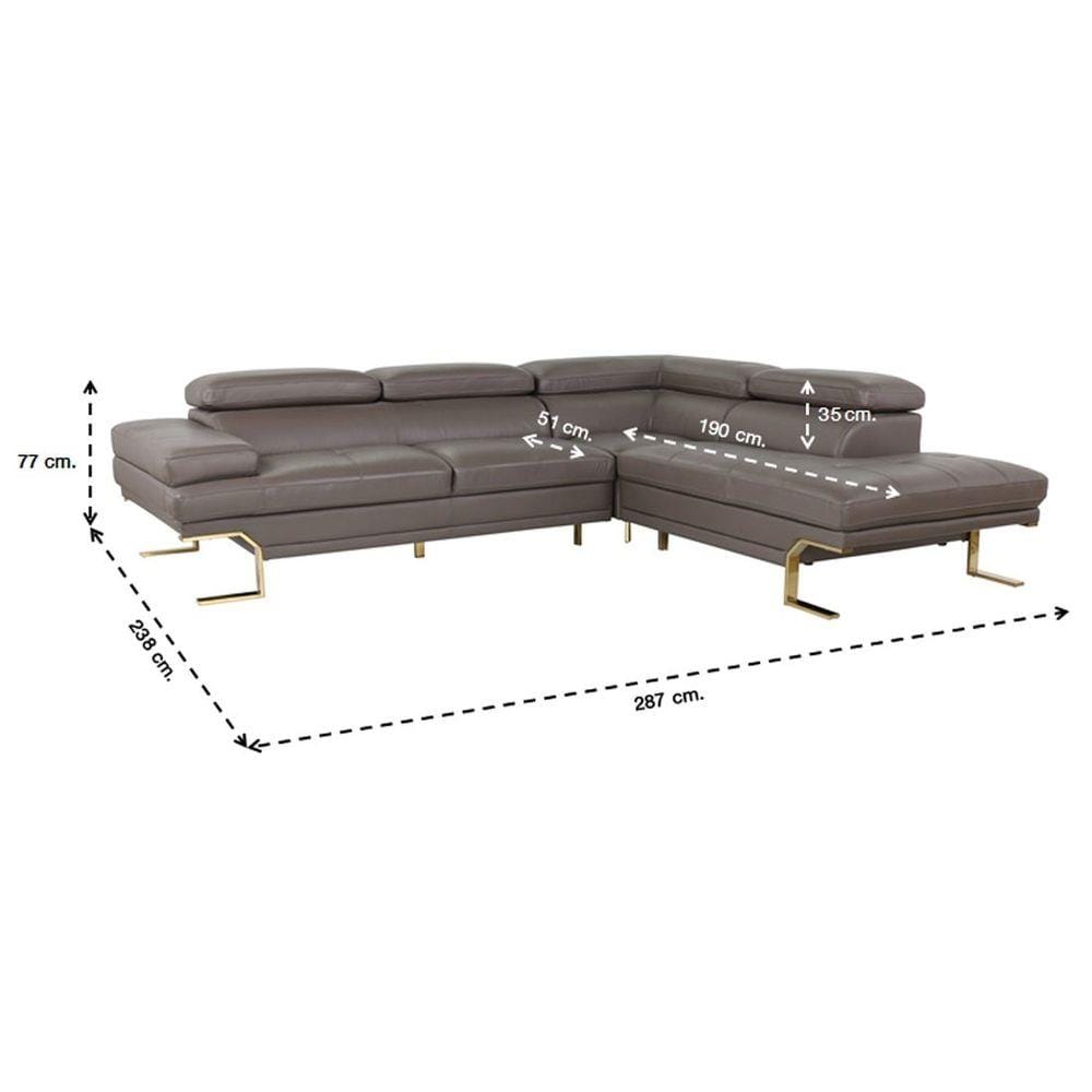 โซฟาเข้ามุมขวา SB FURNITURE FURAMA 19138406 สีเทา
