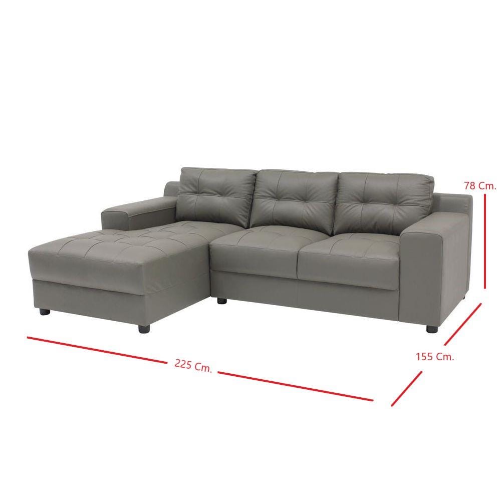 โซฟาเข้ามุมซ้าย SB FURNITURE MULANO 19113812 สีเทา