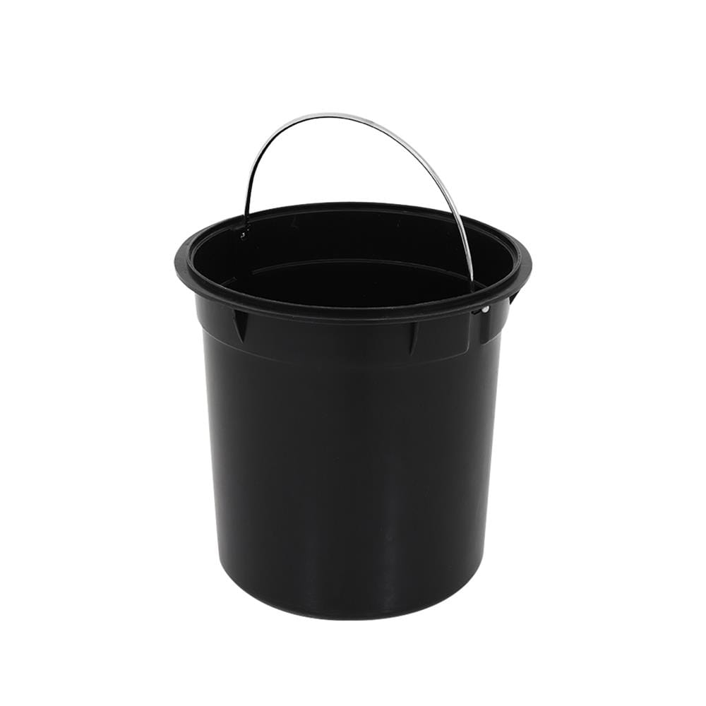 ถังขยะเหยียบกลมฝาไม้ ACCO SYLVAN 5 ลิตร สีดำ