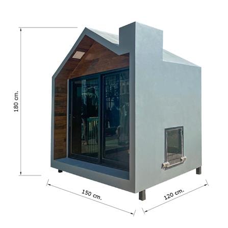 บ้านหมา บ้านแมว T.C. DOGHOUSE 7 NORDIC 120x150x180 ซม._4