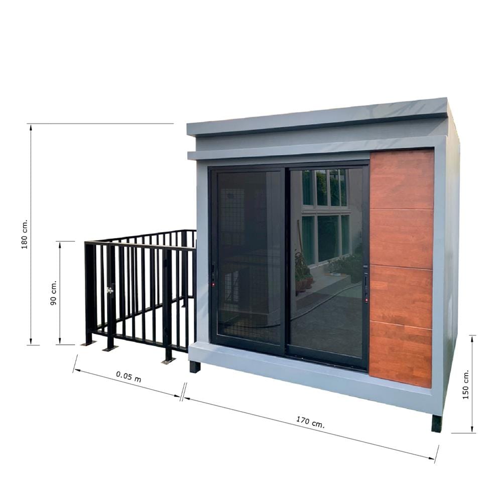 บ้านหมา บ้านแมว T.C. DOGHOUSE 6 MODERN 150X170X180 ซม.