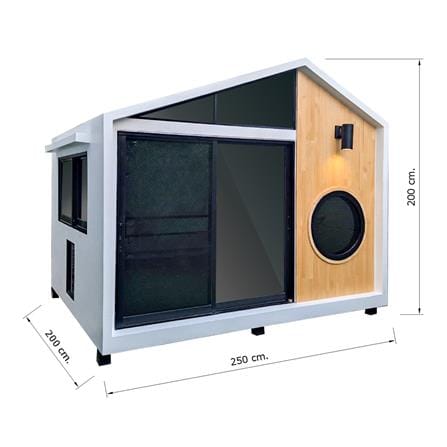 บ้านหมา บ้านแมว T.C. DOGHOUSE 11 NORDIC 200X250X200 ซม._3