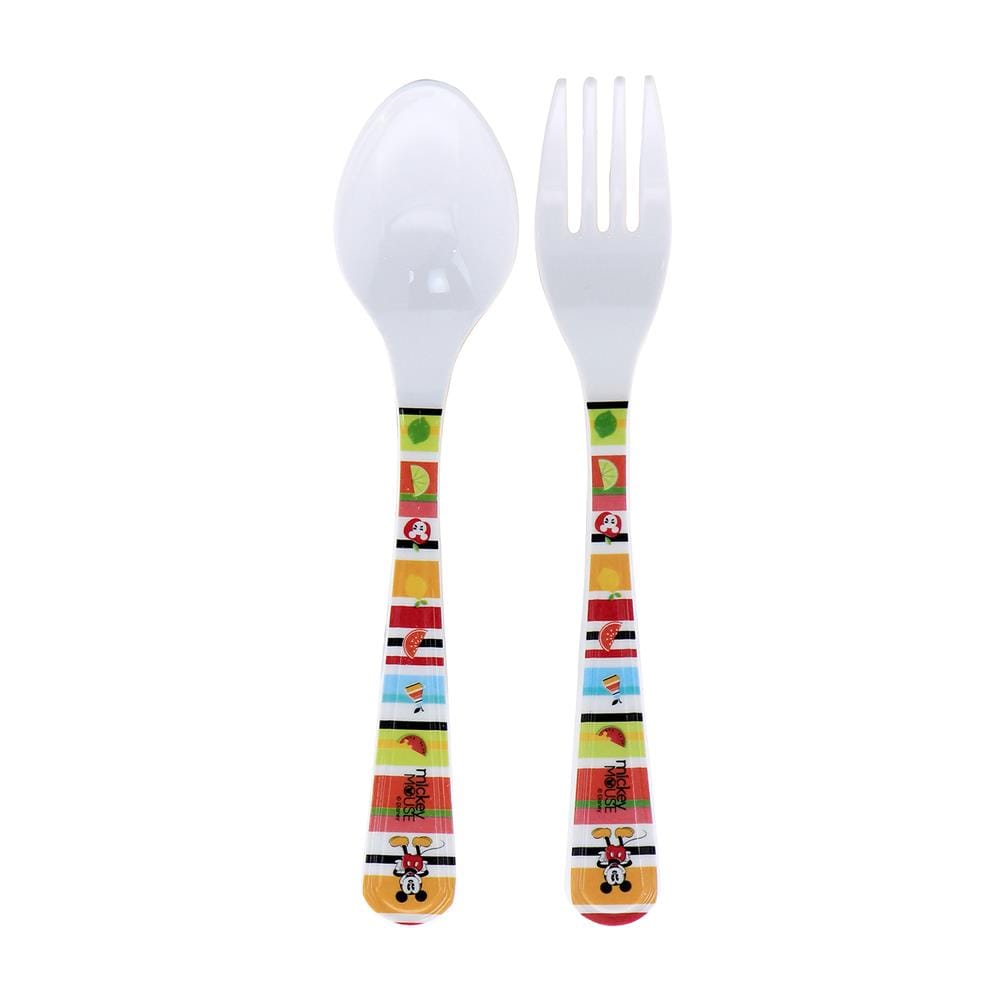 ชุดช้อนส้อมเมลามีน SUPERWARE MICKEY SUMMER FUN