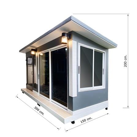 บ้านหมา บ้านแมว T.C. DOGHOUSE 18 CLASSIC 150X300X200 ซม._4