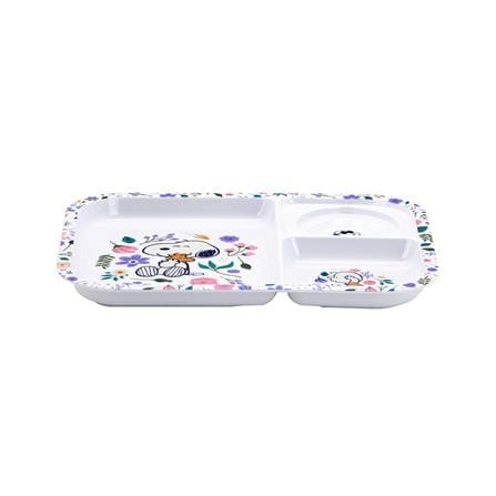 ถาดหลุมเมลามีน 10.5 นิ้ว SUPERWARE SNOOPY BLOSSOM_1