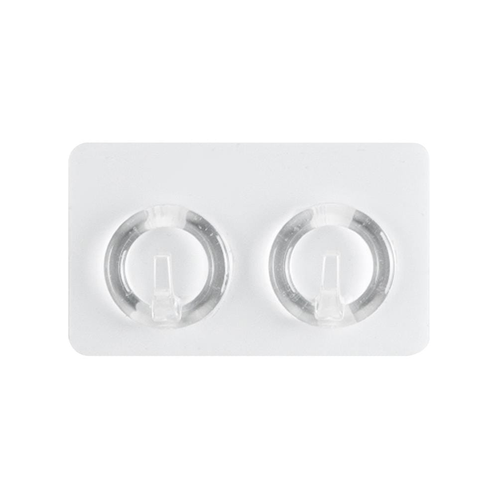 ตะขอแขวนอเนกประสงค์ 2 ตะขอ DEHUB VMH20-CC100 สีใส