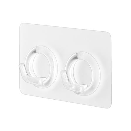 ตะขอแขวนอเนกประสงค์ 2 ตะขอ DEHUB VMH20-CC100 สีใส_2
