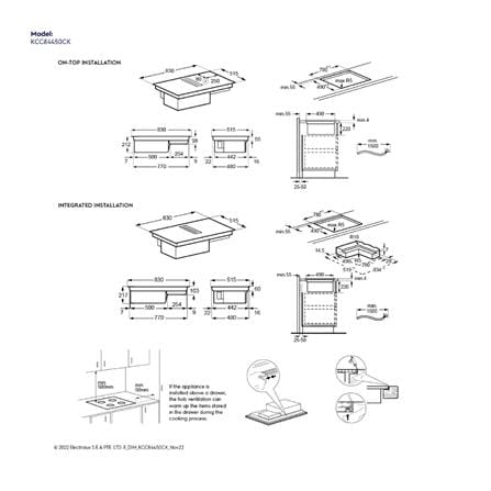 เตาฝังอินดักชั่น ELECTROLUX KCC84450CK 80 ซม._2