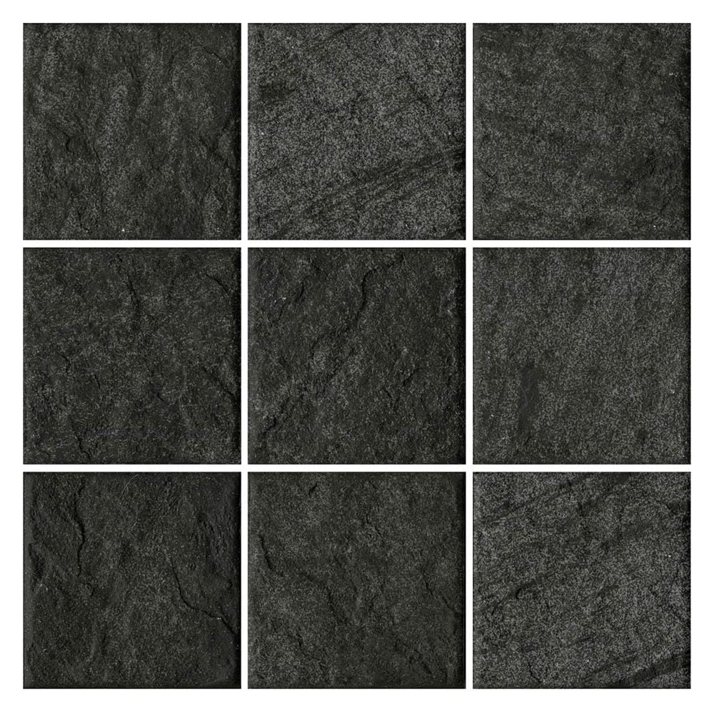 กระเบื้องตกแต่งพอร์ซเลน 10x10 ซม. COTTO มิซโซรี่ เนโร แมท 0.8 ตร.ม.
