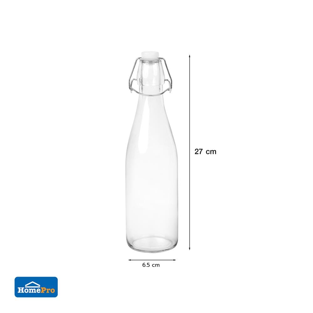 ขวดน้ำแก้ว 0.5 ลิตร KECH BUBBLE สีใส