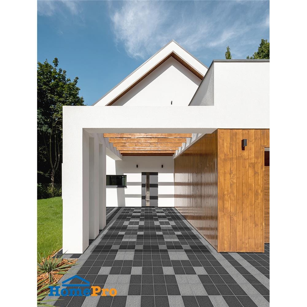 กระเบื้องตกแต่งพอร์ซเลน 8x8 นิ้ว COTTO คาซ่าสโตน เทาเข้ม 0.8 ตร.ม.