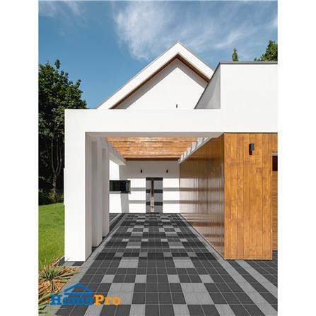 กระเบื้องตกแต่งพอร์ซเลน 8x8 นิ้ว COTTO คาซ่าสโตน เทาเข้ม 0.8 ตร.ม._2