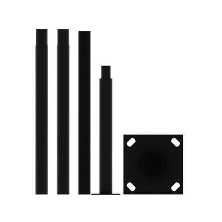 เสาไฟ SOLAR LAMPTAN POLE FOR SOLAR 4 เมตร สีดำ_0