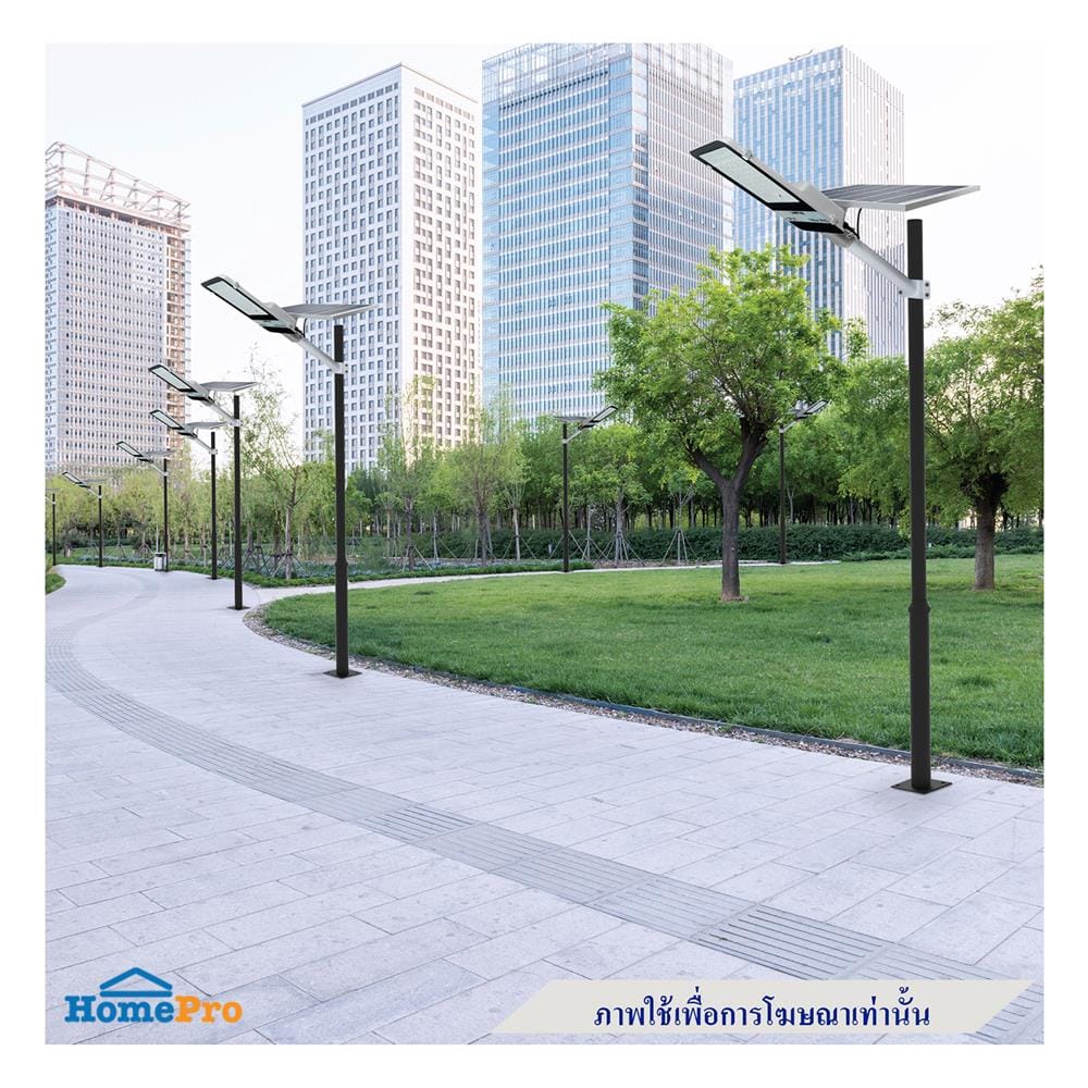 เสาไฟ SOLAR LAMPTAN POLE FOR SOLAR 3 เมตร สีดำ